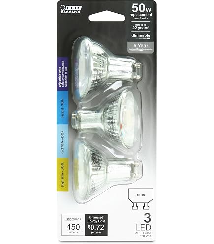 Amazon.com: Philips 433623 7W High Output LED MR16 3000K 25-Degree